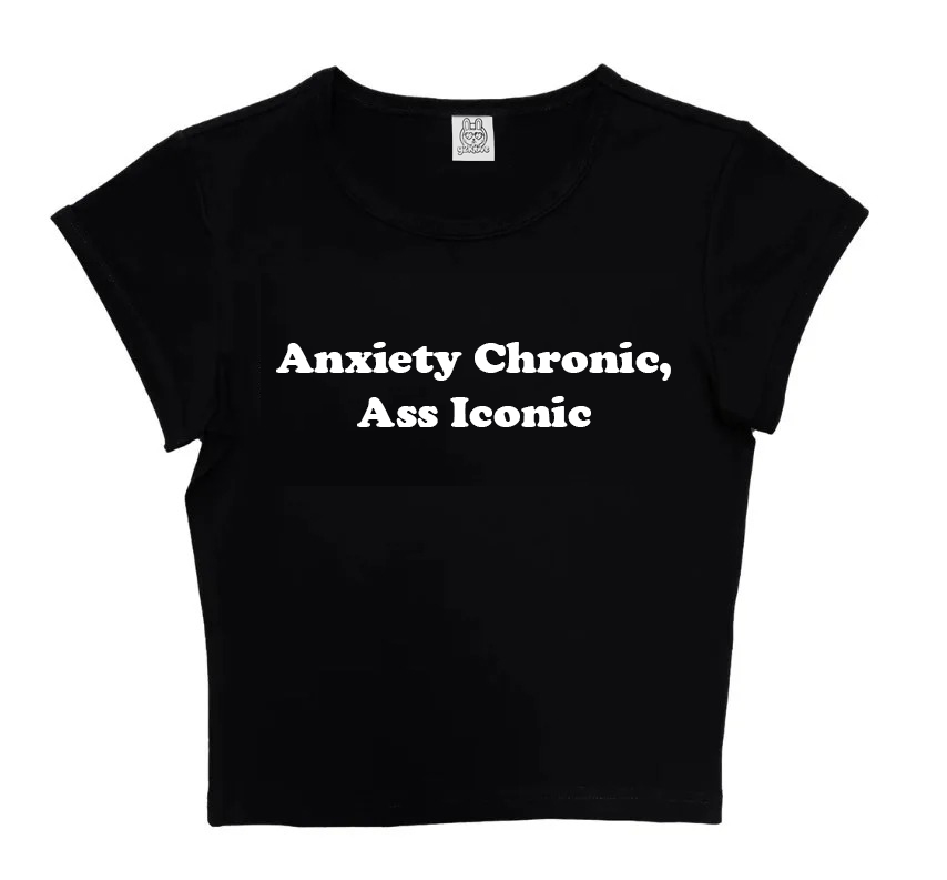 Anxiety Chronic Ass Iconic in Black
