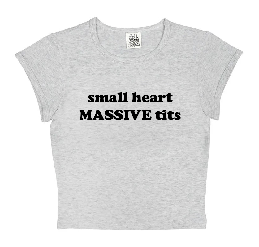 Small Heart Massive Tits in Grey