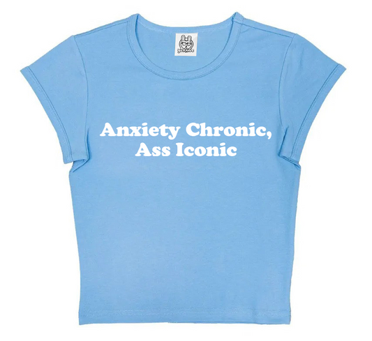 Anxiety Chronic Ass Iconic in Sky Blue