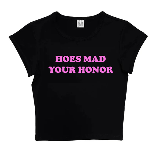 Hoes Mad Your Honor in Black