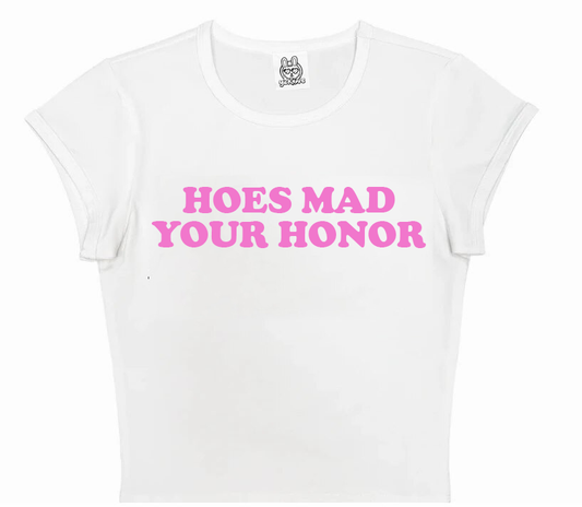 Hoes Mad Your Honor in White