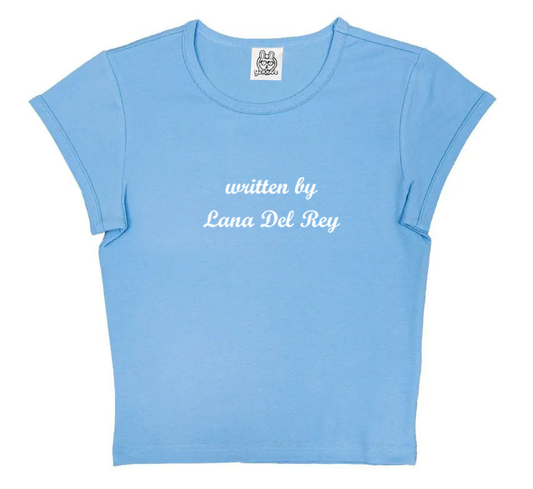 Written By Lana Del Rey in Sky Blue