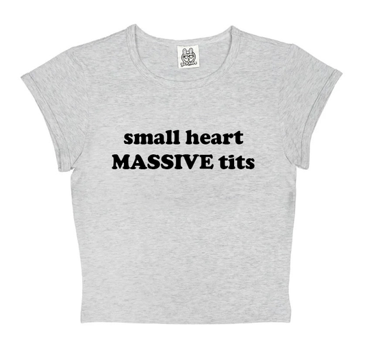 Small Heart Massive Tits in Grey